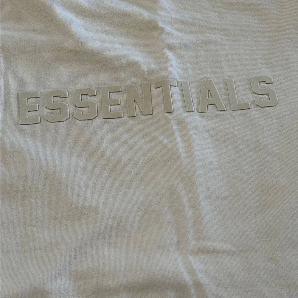 Fear of God Essentials Cream Men's T-Shirt XL - Picture 2 of 10